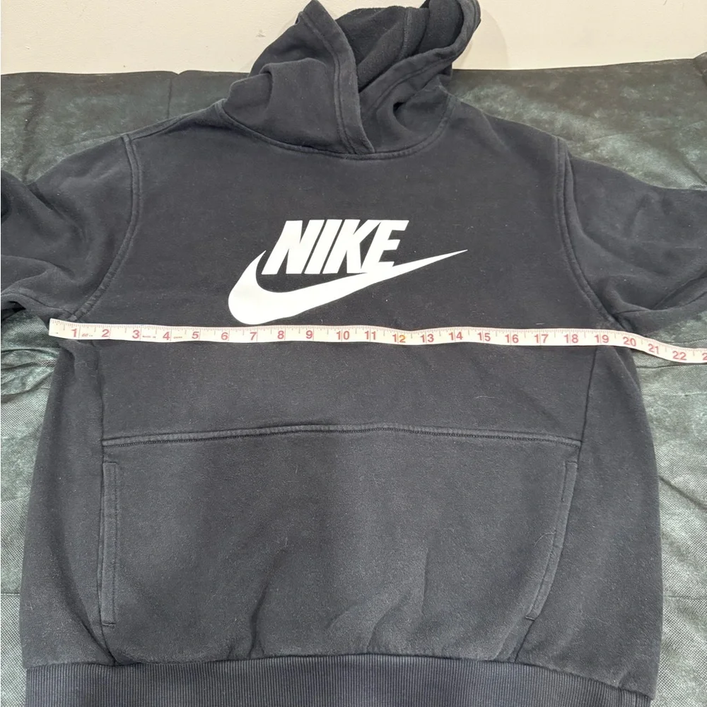 🔥Nike Black Logo Hoodie Sweatshirt Junior Size XL EC🔥